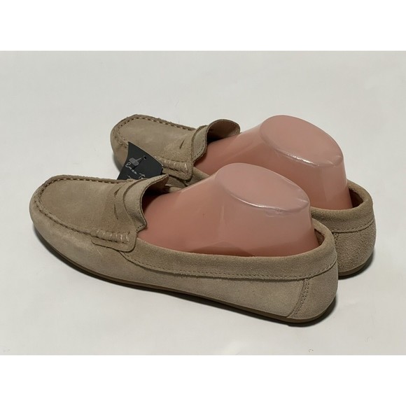 Enzo Tesoti Genuine Suede Leather Loafer Moccasin Flat Driving Shoes Sz 41